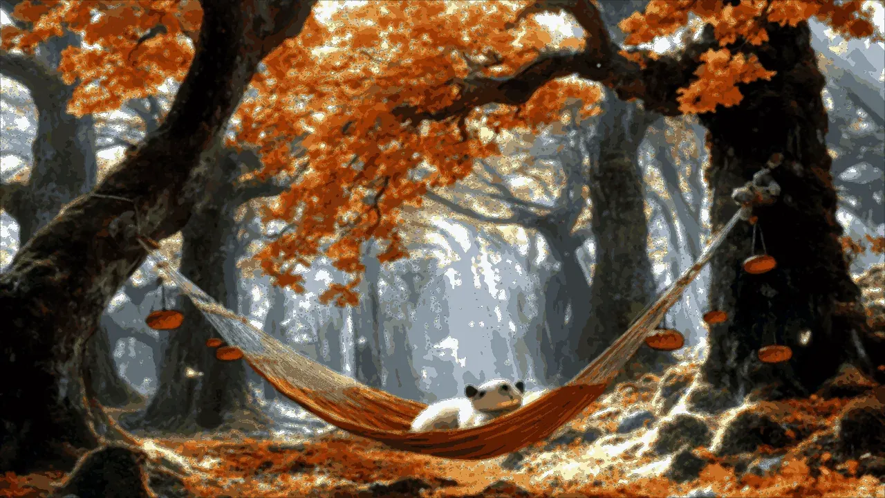 A sun-dappled grove blanketed in soft moss