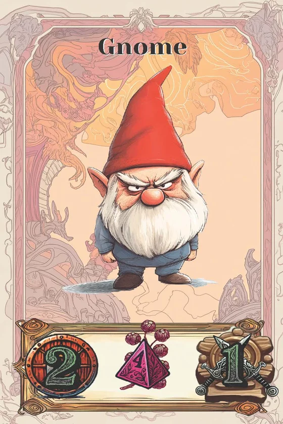 Gnome unit card from Gnomes vs Capybaras